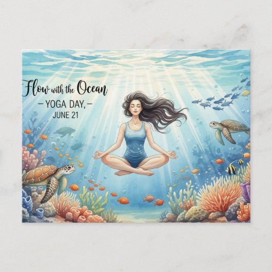 ヨガ国際的デー ポストカード (正面)