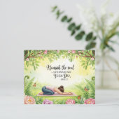 ヨガ国際的デー ポストカード (スタンド正面)