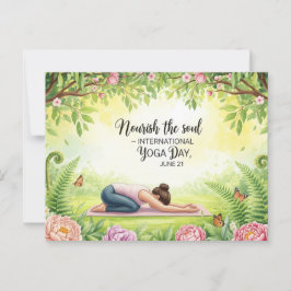 ヨガ国際的デー ポストカード