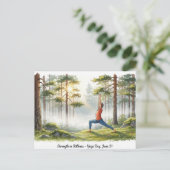 ヨガ国際的デー ポストカード (スタンド正面)