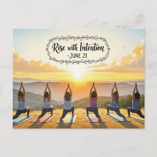 ヨガ国際的デー ポストカード (正面)