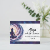 ヨガ国際的デー ポストカード (スタンド正面)