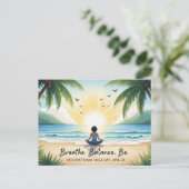 ヨガ国際的デー ポストカード (スタンド正面)