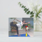 「ヨガ大好き!」 ポストカード (スタンド正面)