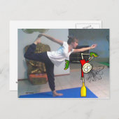 「ヨガ大好き!」 ポストカード (正面/裏面)