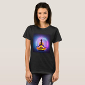 ヨガ女子 サンサルテーション 瞑想 チャクラ Tシャツ (正面フル)