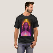 ヨガ女子 サンサルテーション 瞑想 チャクラ Tシャツ (正面フル)
