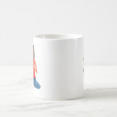 ヨガ女子 瞑想 ナマステ コーヒーマグカップ (中央)