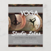 ヨガ宣伝マーチャンダイシングフライヤー チラシ (正面)