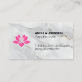 ヨガ座りポーズ |大理石 名刺 (正面)