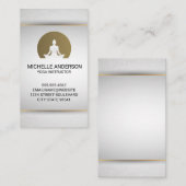 ヨガ座りロゴ 名刺 (正面/裏面)