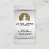 ヨガ座りロゴ 名刺 (正面)