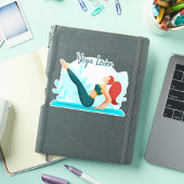 ヨガ恋人 – カスタマイズ可能なナバサナポーズデザイン シール