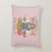 ヨガ愛好家のために静寂ハスの花を咲かせるヨガ アクセントクッション (裏面(縦))