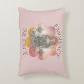 ヨガ愛好家のために静寂ハスの花を咲かせるヨガ アクセントクッション (正面(垂直))