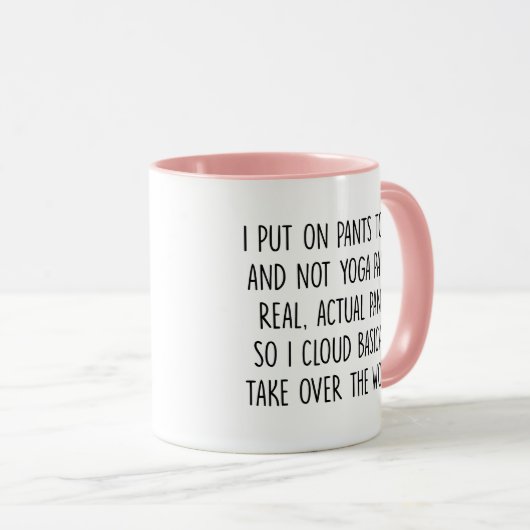 ヨガ愛好家のためのおもしろいヨガ瞑想くつろぎ マグカップ (正面右)