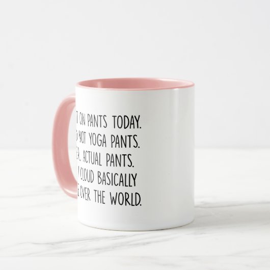 ヨガ愛好家のためのおもしろいヨガ瞑想くつろぎ マグカップ (正面左)