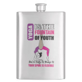 ヨガ愛好家のためのフラスコ引用文 フラスク (正面)