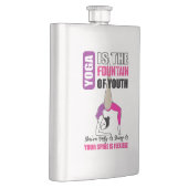 ヨガ愛好家のためのフラスコ引用文 フラスク (右)