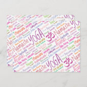 ヨガ愛好家 ポストカード (正面/裏面)