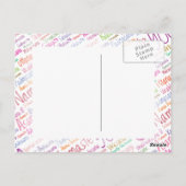 ヨガ愛好家 ポストカード (裏面)