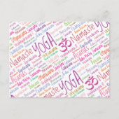 ヨガ愛好家 ポストカード (正面)