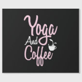 ヨガ愛好家 |ヨガとコーヒー ラッピングペーパー (フラット)