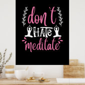 ヨガ愛好家 |嫌いにならないめい想 ポスター (キッチン)