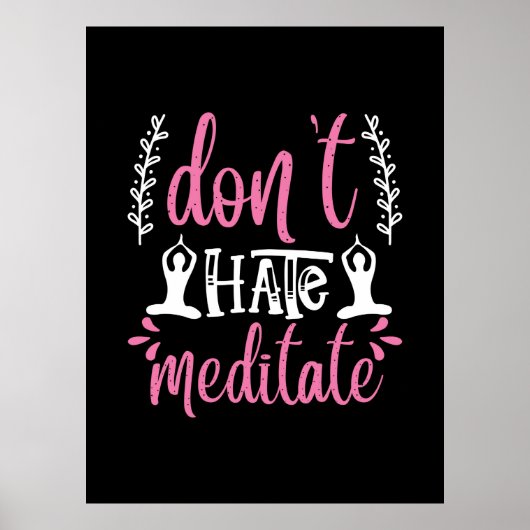 ヨガ愛好家 |嫌いにならないめい想 ポスター (正面)