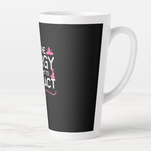ヨガ愛好家 |引き付けたいエネルギー カフェラテマグ (右)