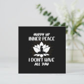 ヨガ愛好家 | 私はヨガをする時間があまりない 招待状 (スタンド正面)