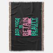 ヨガ愛好家 |美しいを保持するヨガを追加 スローブランケット (正面縦)