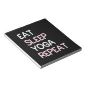 ヨガ愛好家 食べ| Sleep Yoga Repeat ノートパッド (アングル)