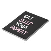 ヨガ愛好家 食べ| Sleep Yoga Repeat ノートパッド (回転)