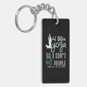 ヨガ愛好家 | I Do Yoga キーホルダー (正面左)