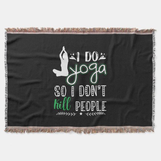ヨガ愛好家 | I Do Yoga スローブランケット (正面)