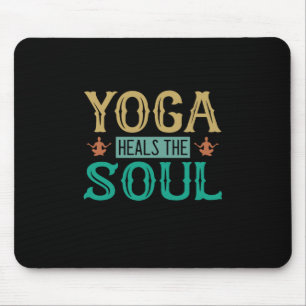 ヨガ愛好家 Yoga魂を癒す マウスパッド