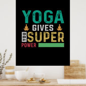 ヨガ愛好家 | Yoga 与え You Powerすごい ポスター (キッチン)