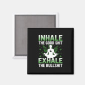 ヨガ愛好家 | Yoga Inhale The Good マグネット (正面/裏面)