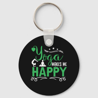 ヨガ愛好家 | Yoga Make Me Happy キーホルダー