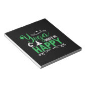 ヨガ愛好家 | Yoga Make Me Happy ノートパッド (アングル)
