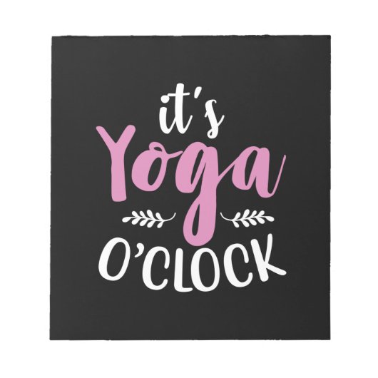 ヨガ愛好家 | Yoga OClock ノートパッド (正面)