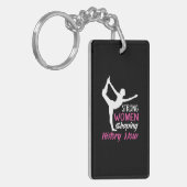 ヨガ愛好家 | Yoga Strong Woman キーホルダー (正面左)