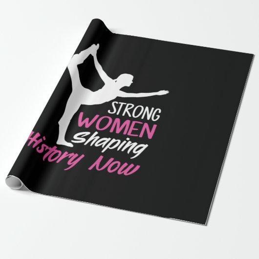ヨガ愛好家 | Yoga Strong Woman ラッピングペーパー (アンロールド)