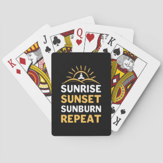 ヨガ愛好家 | Yoga Sunrise Sunset Sunburn Repeat トランプ