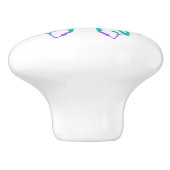 ヨガ感動的が蝶の新たな始まりを演じる セラミックノブ (側面)