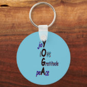 ヨガ感動的キーチェーン キーホルダー (正面)