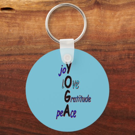 ヨガ感動的キーチェーン キーホルダー (正面)