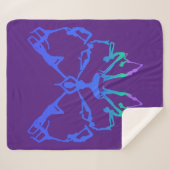 ヨガ感動的ポーズフィットネスエクササイズ シェルパブランケット (正面(横))