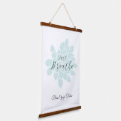 ヨガ感動的引用文曼荼羅 吊り下げ型タペストリー (傾斜あり)